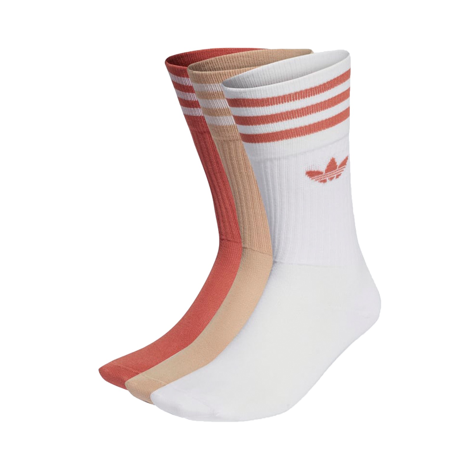 Adidas Solid Crew Sock 3 Pair
White / Beige Earth